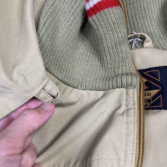 Vintage Foxland By Lanson Tan Hooded Shirt Jacket 13/14 Medium - Picture 7 of 9